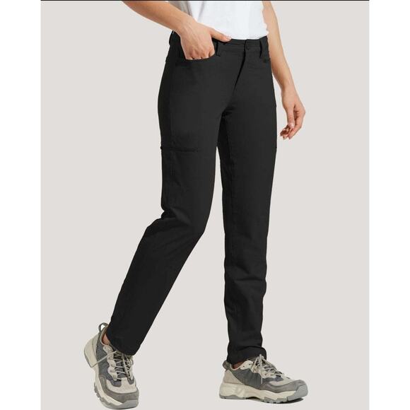 Willit Sports Woman's Golf/Hiking Pants Water Resistant Black Size 4 NWT - Picture 3 of 9